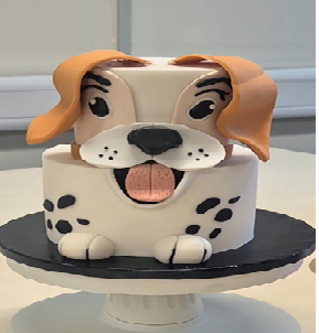 3D Puppy Birthday Cake