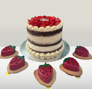 Strawberry Delight Birthday Cake